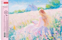 Альбом А4 32 гребень "Нежные моменты" перф.на отрыв, пл. 100 гр/м, 5диз.в блоке