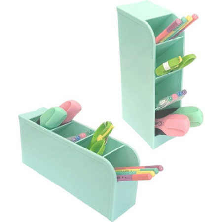 Подставка наст. "Pastel" 20*9*5,3см , 2 варианта расположения на столе , цвет мятный