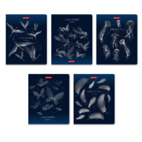 Тетрадь А5  96л кл. Светоч "Удивительная" мат.лам., тисн.фольгой