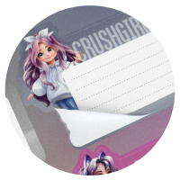 Наклейки на тетрадь "Фешн девочки" 20шт.