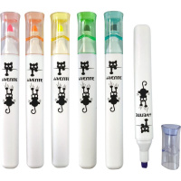 Набор текстовыделителей "deVENTE Triolino. Cat Accent" 6 цв., 1-5мм