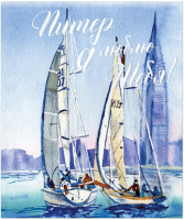 Тетрадь А5 48л кл. Полином "Питер LifeStyle" софт-тач