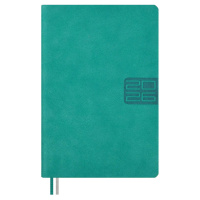 Ежедневник дат. 2026г А6 176л., кожзам, тв.пер. "#Думай как миллиардер. Тиволи глосс бирюзовый"выруб