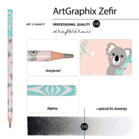 Карандаш ч/гр BV ArtGraphix. Zefir. Lollipop. Коала НВ пластик