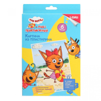 Картина из пластилина Три кота "Карамелька"