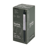 Ручка гелевая BV автомат. 0,4мм "FineClick" черная