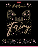 Тетрадь А5 48л кл. Hatber "Золотое вдохновение" мат.лам., 3Dфольга, 5 диз.в блоке, белизна 98%