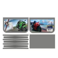 Пенал 3 отд. (190*105)   Гонка, лам., тканевый торец