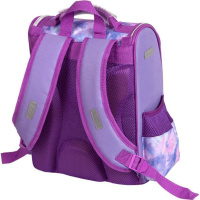 Ранец школьный 34*27*20см  Attomex. Lite. Unicorn , полиэстер, 1 отд на молн., 3 карм, светоотр.
