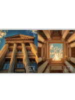 Тетрадь А5 48л кл. Проф-Пресс перевертыш "Классическая архитектура"