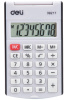 Калькулятор   8 разр. Deli  карманный, черный E39217