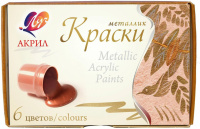 Краски акрил, металлик  6цв*15мл
