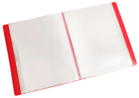 Папка файл А4  30лист 0,50мм, красная
