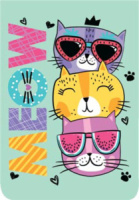 Закладка магнитная "Кошки"