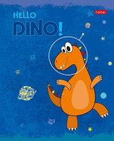 Тетрадь А5 12л кл. Hatber "Hello Dino" 5 диз.в спайке, тисн., белизна 98%