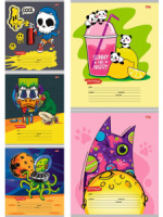 Тетрадь А5 18л кл. Проф-Пресс "Микс-110" 5 диз.в спайке, белизна 100%