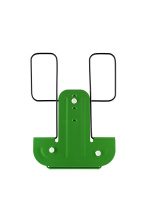 Подставка для книг, полностью металл, зеленая