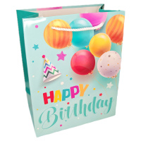 Пакет подар. бумажн. 18*23*10 см 210 гр/м2 С днём рождения!, микс дизайнов