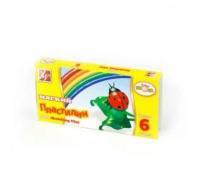 Пластилин  6цв  99гр. Кроха, мягкий, карт.упак., со стеком