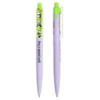 Ручка шар. Феникс+ автомат. "Пандочки, пингвины, зайки" синяя, 0,7мм