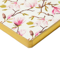 Ежедневник недат. А5 128л., мягк.обл., иск.кожа "Flora. Цветы. Фантазия" ляссе