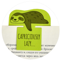 Набор закладок картонных фигурных "Панда и ленивец" 5*6см