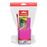 Настольный органайзер ЕК "Base" Neon Solid, розовый