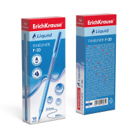 Ручка капиллярная Liquid F-20 0,4мм, синяя