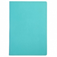 Ежедневник недат. А6 176л., 7БЦ, иск.кожа "Porcellana tinge. Бирюзовый" ляссе