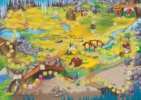 Игра "Чудеса в подземелье гномов": 36 многоразовых наклеек