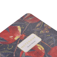 Записная книжка А6  60л. кож.зам., мягк.пер. "Гранат" лин.