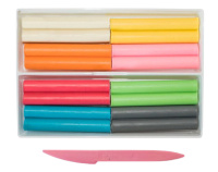 Пластилин  8цв 120гр. Школа творчества, восковой, мягкий со стеком. ПАСТЕЛЬ