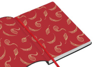 Записная книжка А5 кожзам, мягк.пер., 128л. "Floral" ляссе, резинка