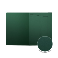 Папка на резинке А4 0,4мм Matt Classic, зеленая