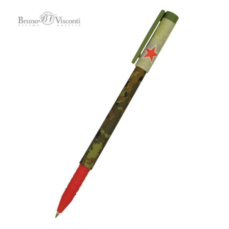 Ручка шар. BV "FunWrite. Military" 0.5мм, синяя