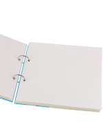 Скетчбук 190*190мм  20л., на кольцах, 300гр/м2 "Ракушки на берегу" 100%хлопок, пластик.палитра