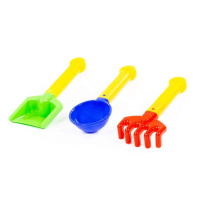 Набор игрушек. Совок, грабли, ковшик
