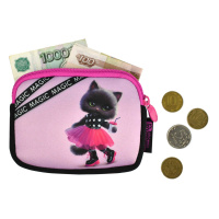 Кошелек для банкнот и монет Феникс+ "Кошечка в юбочке" 12*9*1,8см, неопрен, молния