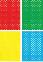 Картон поделочный А4 4 листа с тиснением "Звёздочки" мелованный, пл. 190 г/м2, в ПЭТ-пакете