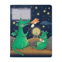 Тетрадь А5 12л лин. Альт "Волшебные драконы" фольга