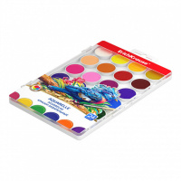 Акварельные краски 24цв. Erich Krause пласт. упак., б/к,