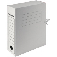 Папка для бумаг с завязками бел. пл.75 мелов.