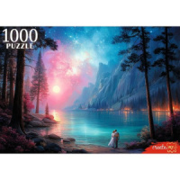 Пазлы 1000 элементов  685*480мм. "Пара у лунного озера"