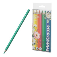 Карандаши цвет. 12цв  Erich Krause Pastel Bloom, круглые