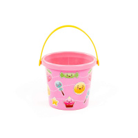 Ведро 0,5л с рисунком, цвет ассорти