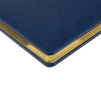 Ежедневник дат. 2026г А5 168л. тв.пер., кожзам "Sidney Nebraska. Синий" ляссе