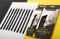 Набор карандашей  6 шт ВКФ "Проект" 2М, М, ТМ, Т, 2Т