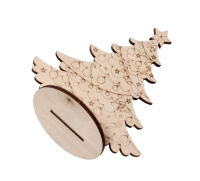 Заготовка деревянная НГ  "Ёлочка-карнавал" 15*16см