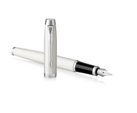 Parker IM Core Перьевая ручка  F321 White CT F сталь нержавеющая