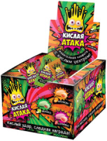 Жевательная конфета КИСЛАЯ АТАКА 4,5гр. /уп.60 шт./